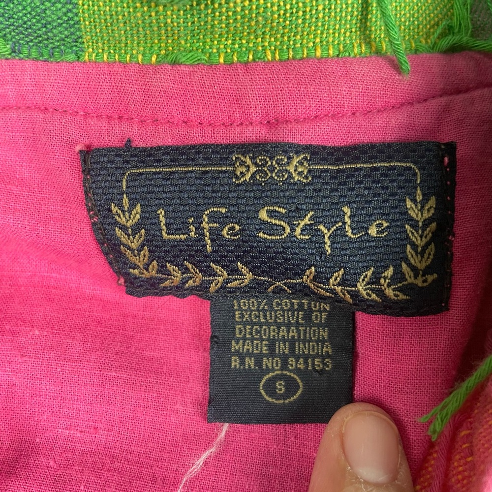 Vibrant Multicolor Button Down Jacket - image 2